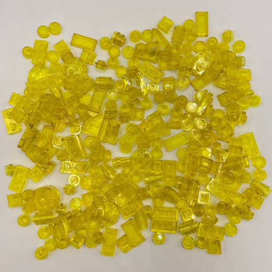 LEGO Transparent Yellow, Mixed Pieces, Approx. 40g