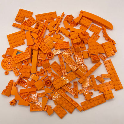 LEGO Mixed Bricks, Orange, Approx. 130g
