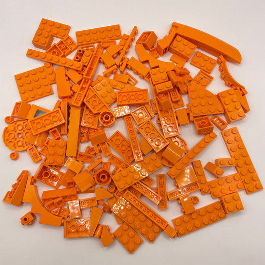 LEGO Mixed Bricks, Orange, Approx. 130g