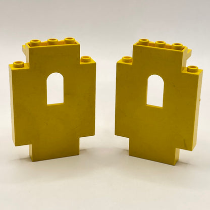 LEGO Vintage Panels, from Eldorado Fortress, Yellow, Building, (6276) 2 pieces