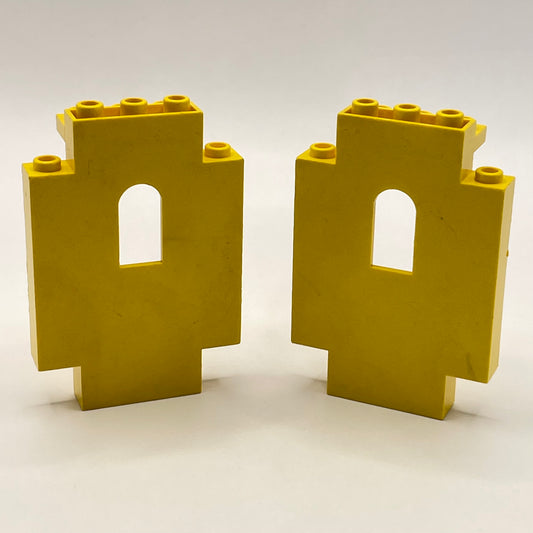 LEGO Vintage Panels, from Eldorado Fortress, Yellow, Building, (6276) 2 pieces