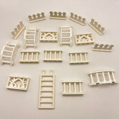 LEGO Fences, White, Building, 18 Pieces
