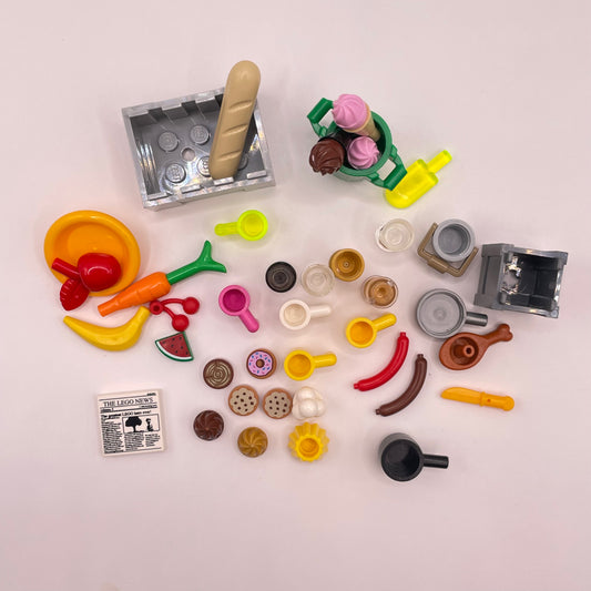 LEGO Food / Kitchen Bundle, Mixed Pieces (40 Pieces)