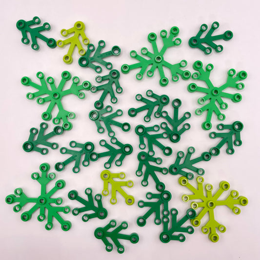 LEGO Leaves 5 Big, 20 Small, Mixed Green, 25 Pieces