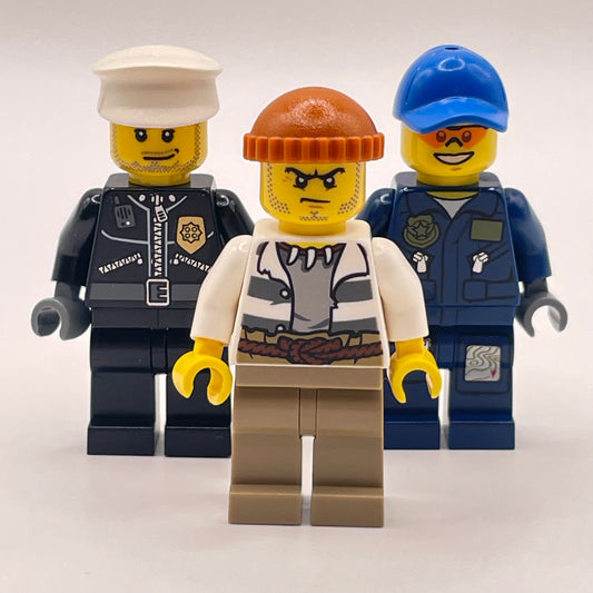 LEGO Cops and Robber, City, Minifigures (Pack of 3)