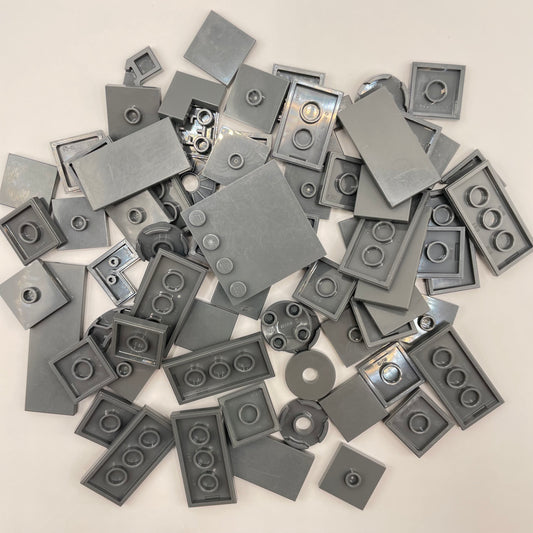 LEGO Tiles, 2x Wide, Dark Bluish Grey, Approx. 40g