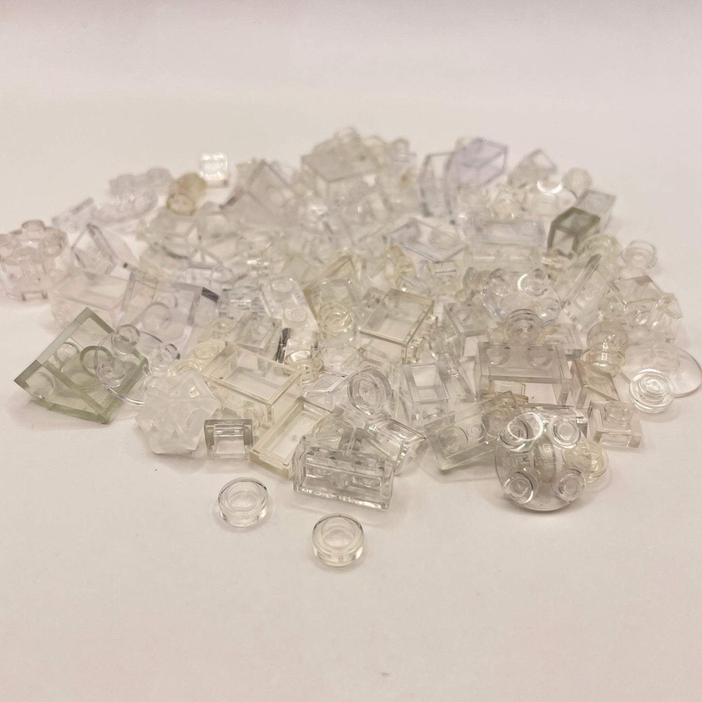 LEGO Transparent Clear, Mixed Pieces, Approx. 40g