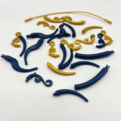 LEGO Decorative Swirls / Pieces, Mixed Pieces, 15 Pieces