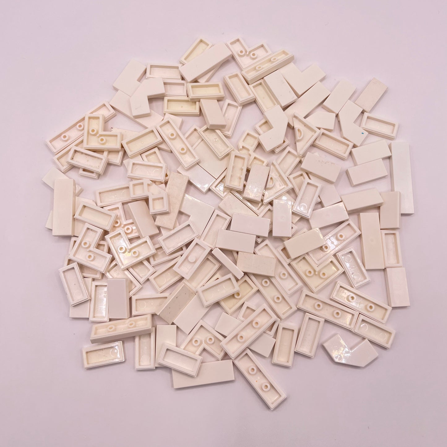 LEGO Small Tiles, White, Approx. 40g