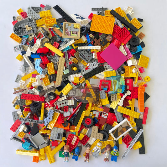 LEGO Fun Pack, Mixed Bag, Approx. 750g includes 6 Minifigures/Minidolls