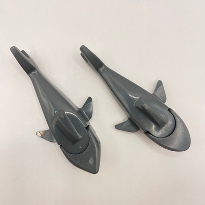 LEGO Sharks, Pirate Style, Dark Bluish Grey, 2 Pieces