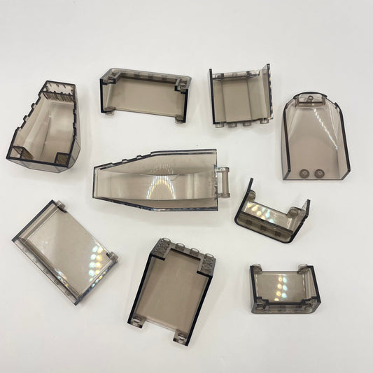 LEGO Transparent Brown, Unique Windscreens, Vehicles (9 Pieces)