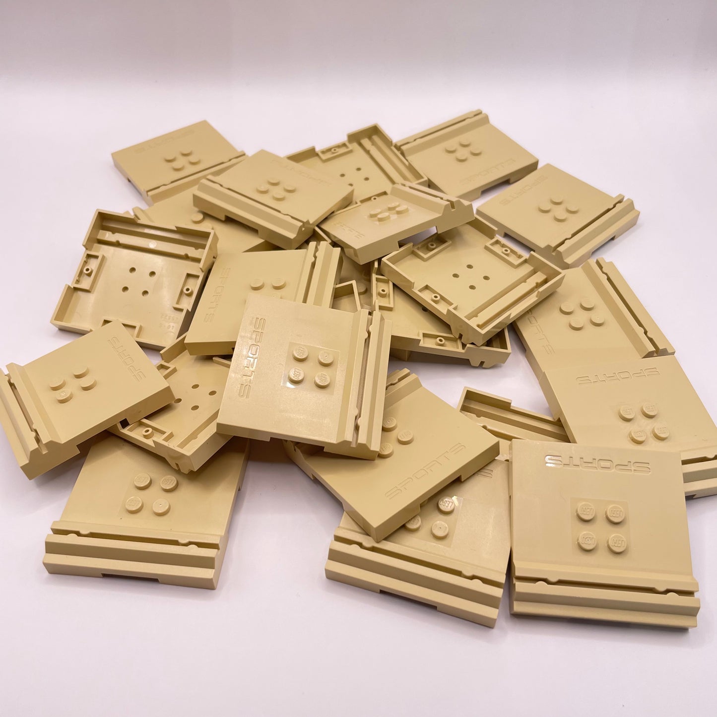 LEGO Tan, Tiles, Modified Sports, 23 pieces