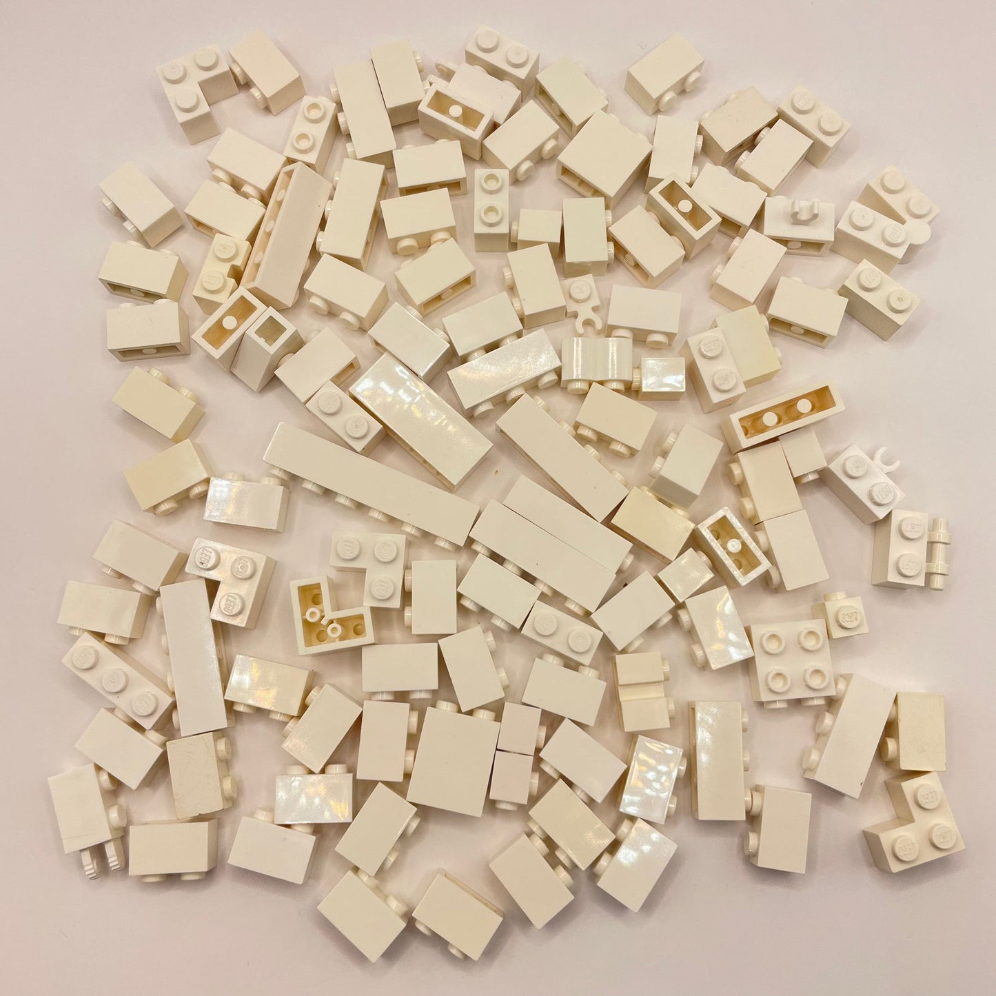 LEGO 1x Bricks, White, Approx. 100g