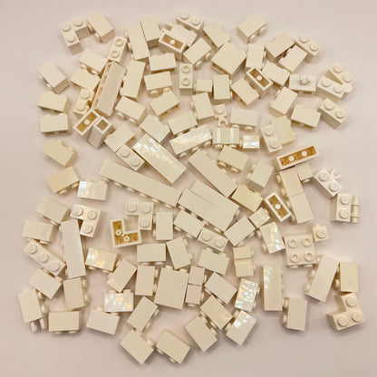 LEGO 1x Bricks, White, Approx. 100g