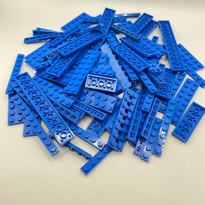 LEGO Blue, Long Plates, Approx. 140g