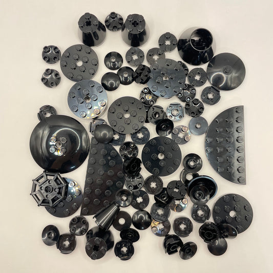 LEGO Black, Round, Approx. 60g