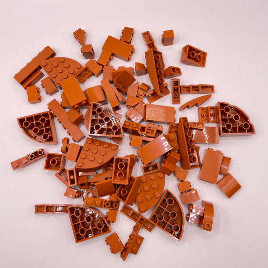 LEGO  Mixed Bricks, Dark Orange, Approx. 110g