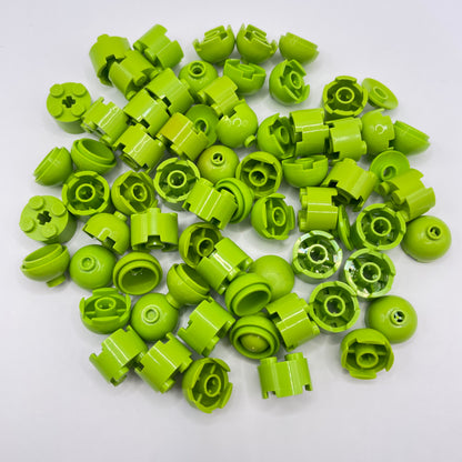 LEGO Round Pieces, Lime, Approx. 60g