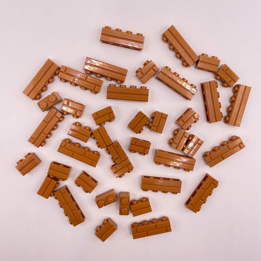 LEGO Masonry Bricks, Medium Nougat, Building, 40 Pieces