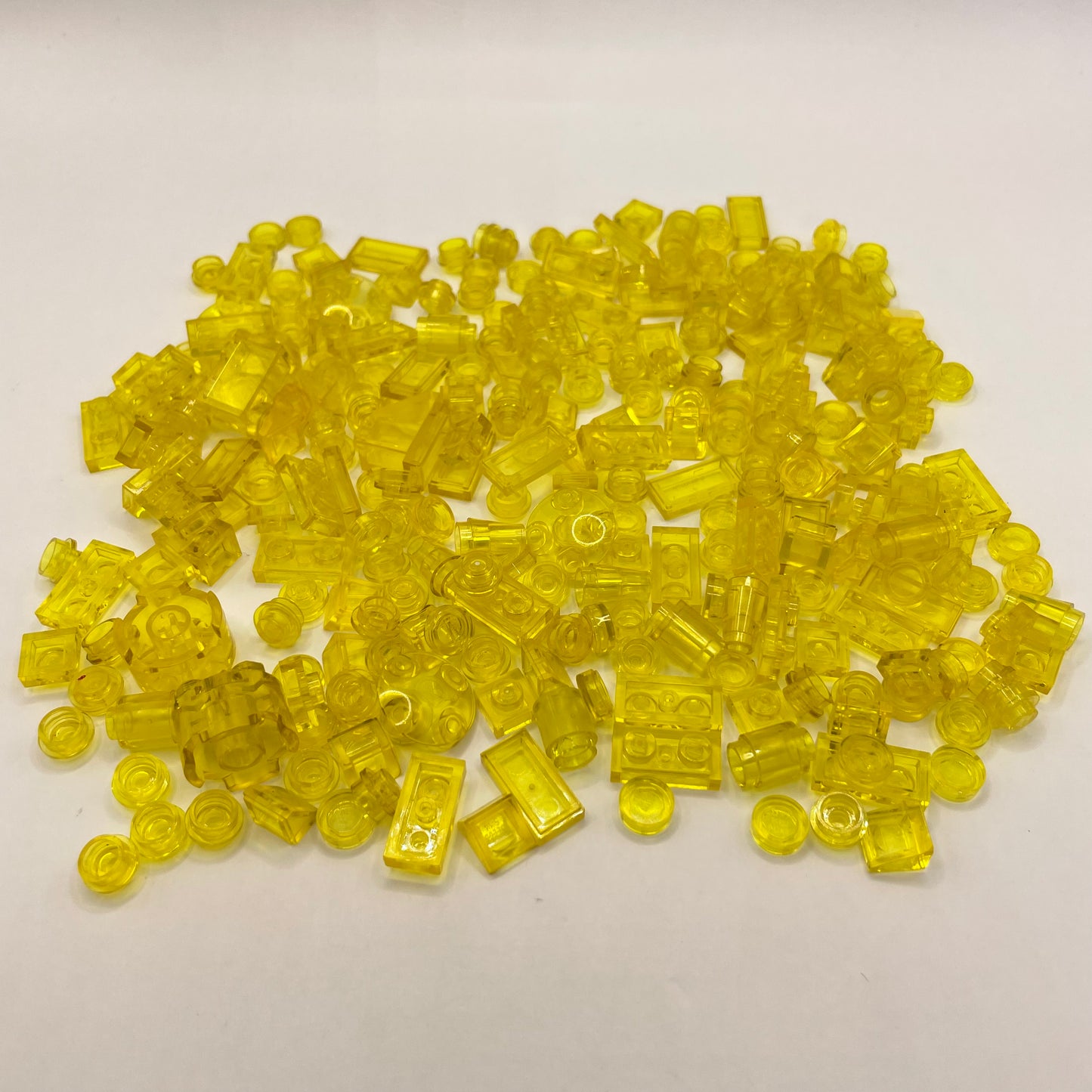 LEGO Transparent Yellow, Mixed Pieces, Approx. 40g