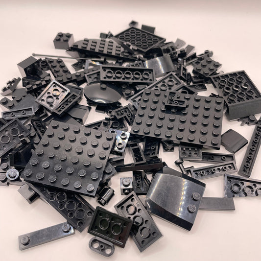 LEGO Mixed Pieces, Black, Approx. 100g