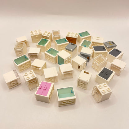 LEGO Cupboards, White, Building, Approx. 95g