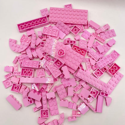 LEGO Mixed Bricks, Bright Pink, Approx. 150g