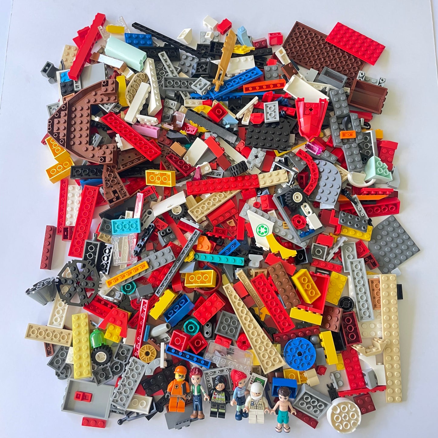 LEGO Fun Pack, Mixed Bag, Approx. 750g includes 6 Minifigures/Minidolls
