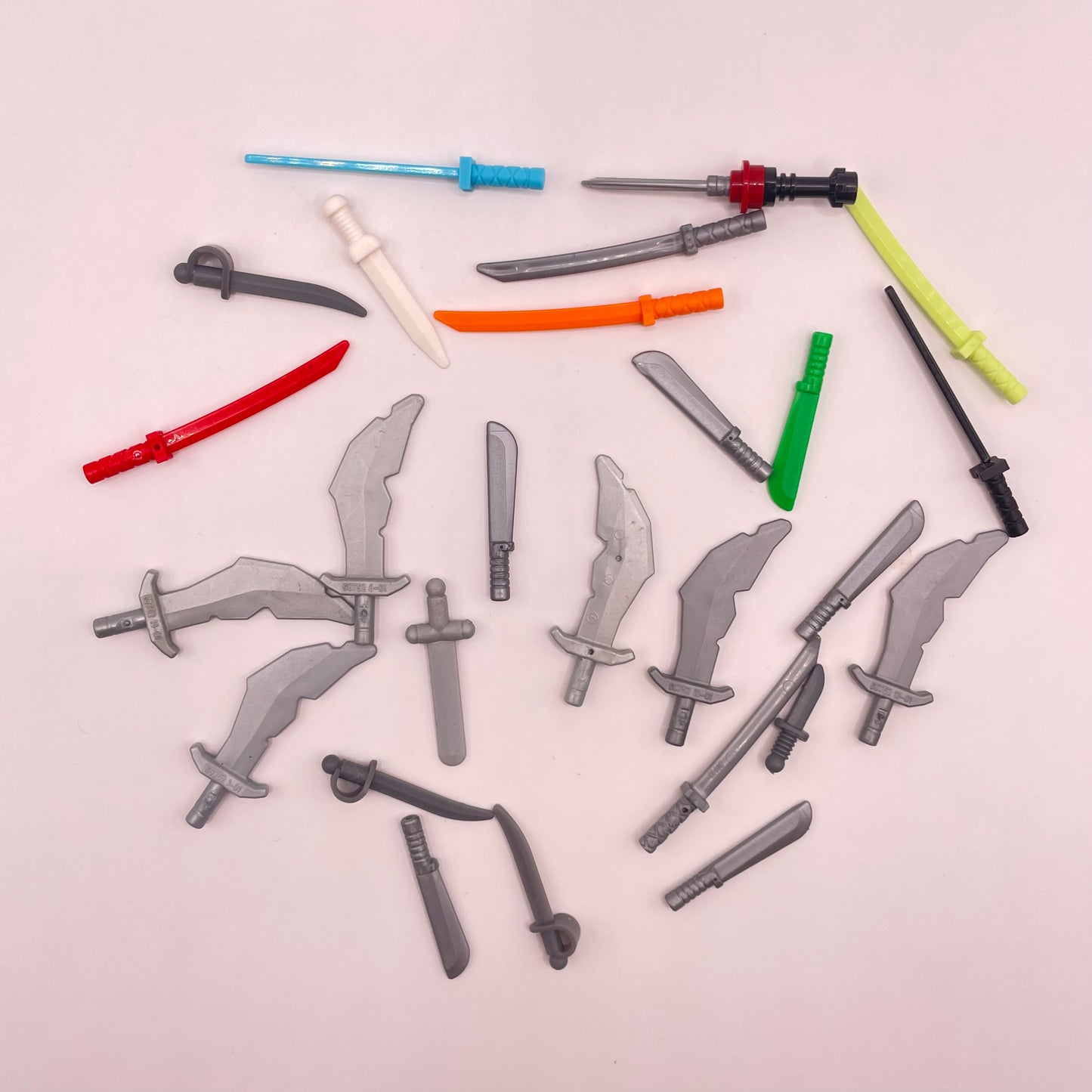 LEGO Mixed Swords, Mixed Colours,  25 pieces