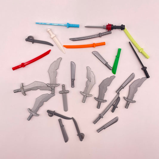 LEGO Mixed Swords, Mixed Colours,  25 pieces