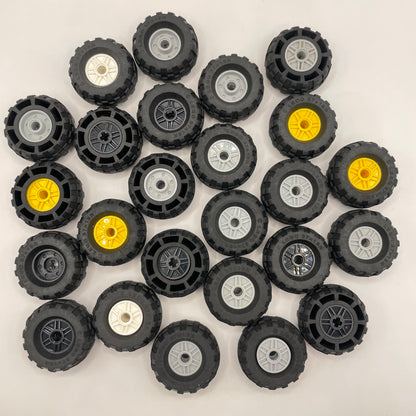 LEGO Wheels, 37x18R, Mixed Colours, Approx. 270g
