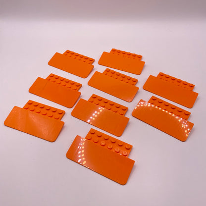 LEGO Ramps, Orange, 9 Pieces