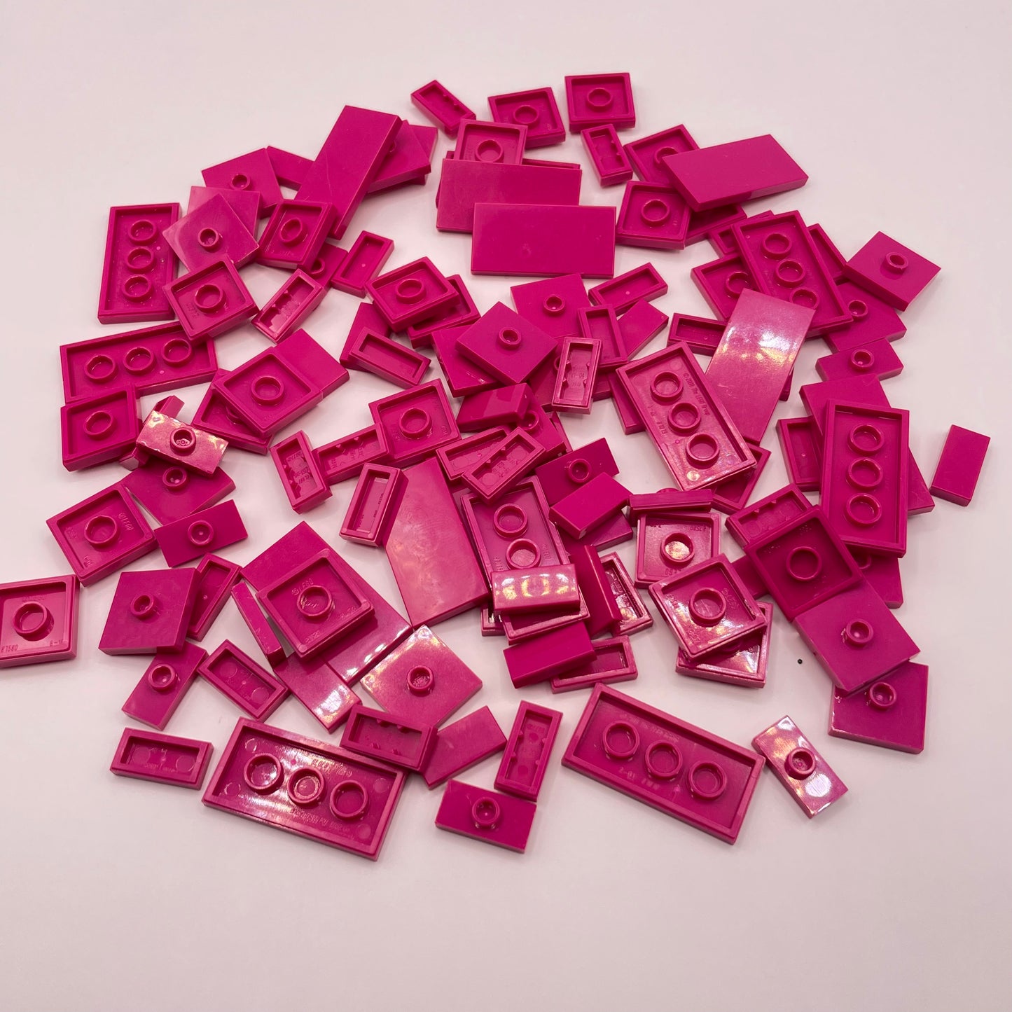 LEGO Tiles and Jumpers, Magenta, Approx. 50g