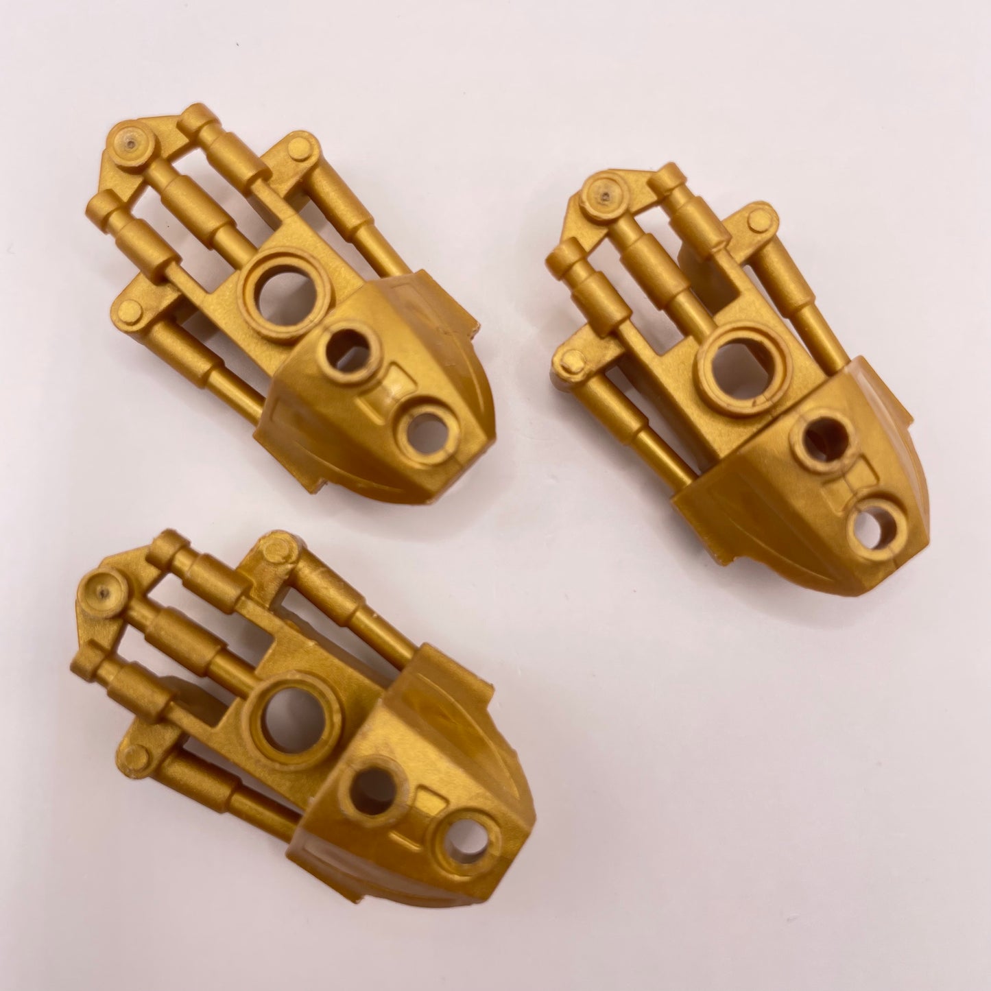 LEGO Bionicle, Thigh Cover, Toa Inika, Peal Gold 3 Pieces