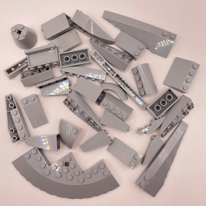 LEGO Slopes, Large, Light Bluish Grey, Approx. 80g