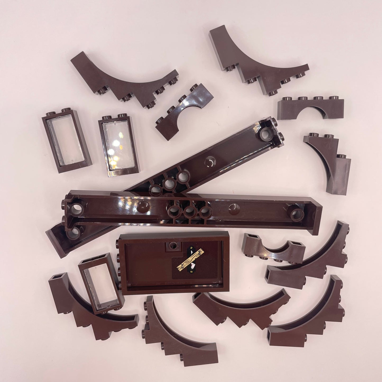 LEGO Building Pieces, Dark Brown, Approx. 55g