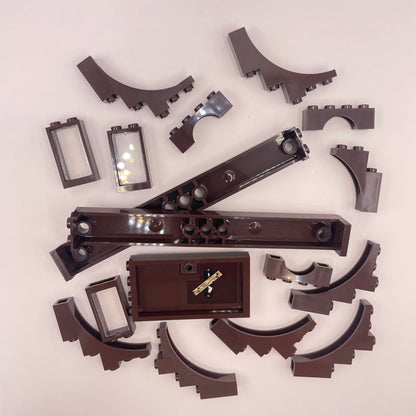LEGO Building Pieces, Dark Brown, Approx. 55g