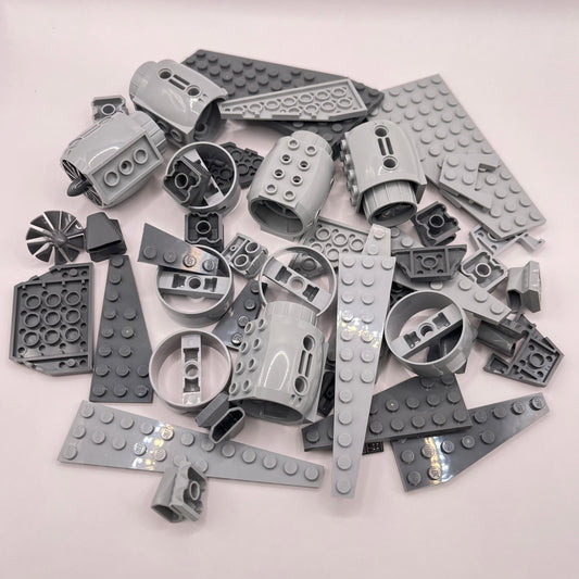LEGO Wings Motor, Mixed Greys, Approx. 130g