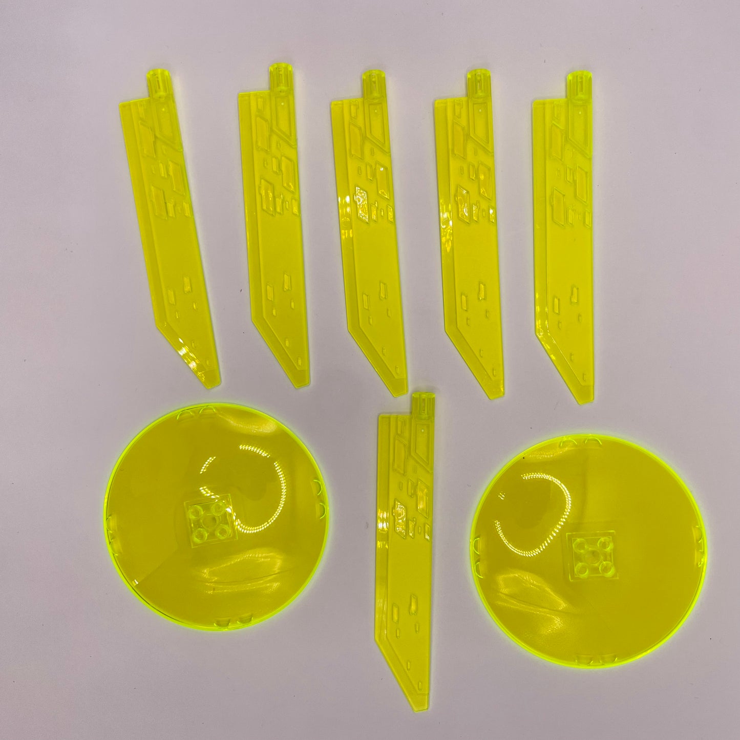 LEGO Transparent Green, Radar Dish/Propellors, 8 Pieces