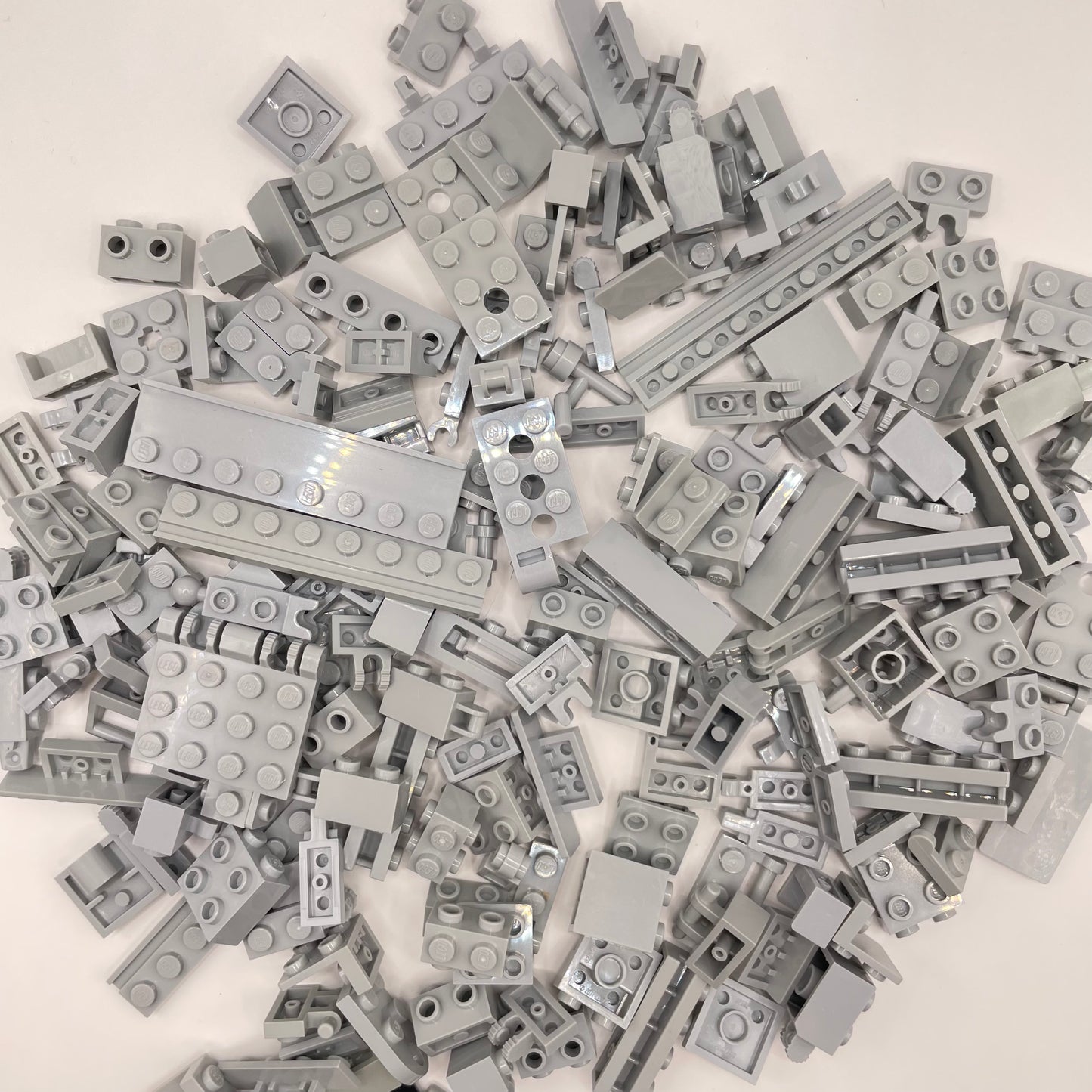 LEGO Mixed SNOT, Light Bluish Grey, Approx. 130g