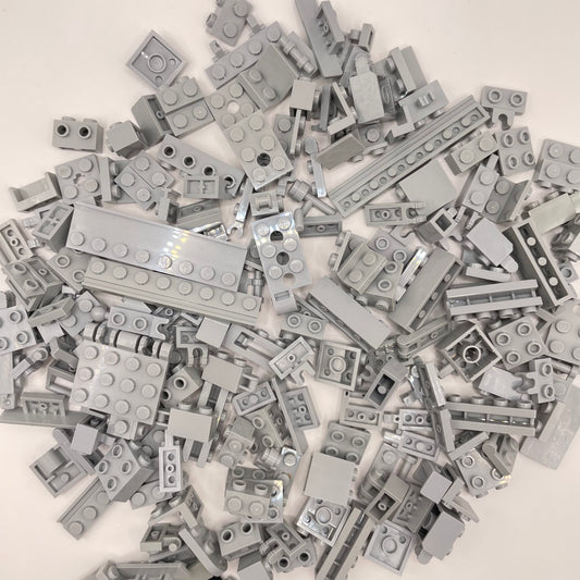 LEGO Mixed SNOT, Light Bluish Grey, Approx. 130g