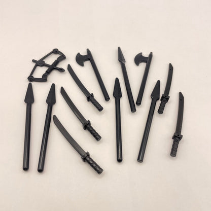 LEGO Mixed Medieval Weapons, Castle, Black, 13 Pieces