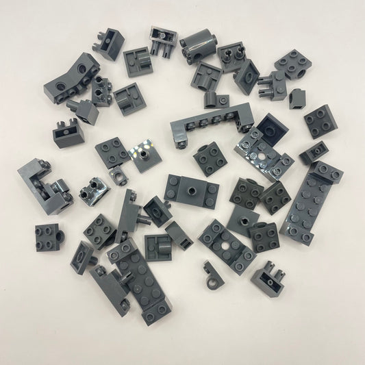 LEGO Vehicle Axles and Hubs, Dark Bluish Grey, Approx. 55g