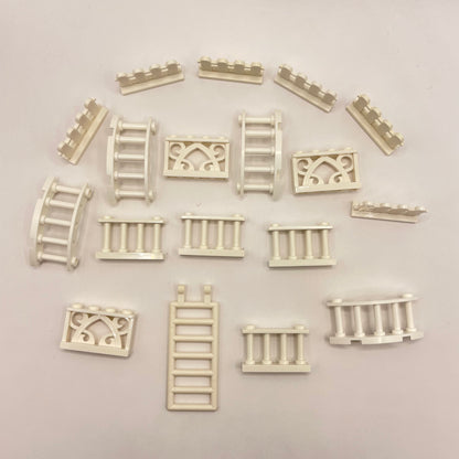 LEGO Fences, White, Building, 18 Pieces