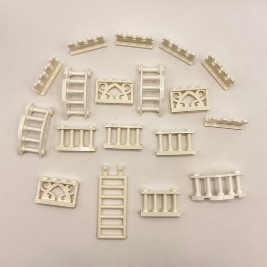 LEGO Fences, White, Building, 18 Pieces