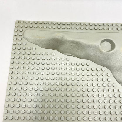 LEGO Moon Baseplate, Condition Fair, 32x32, 3947a,  (1 Piece)