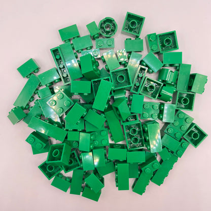 LEGO Bricks Small, Green,  Approx. 100g