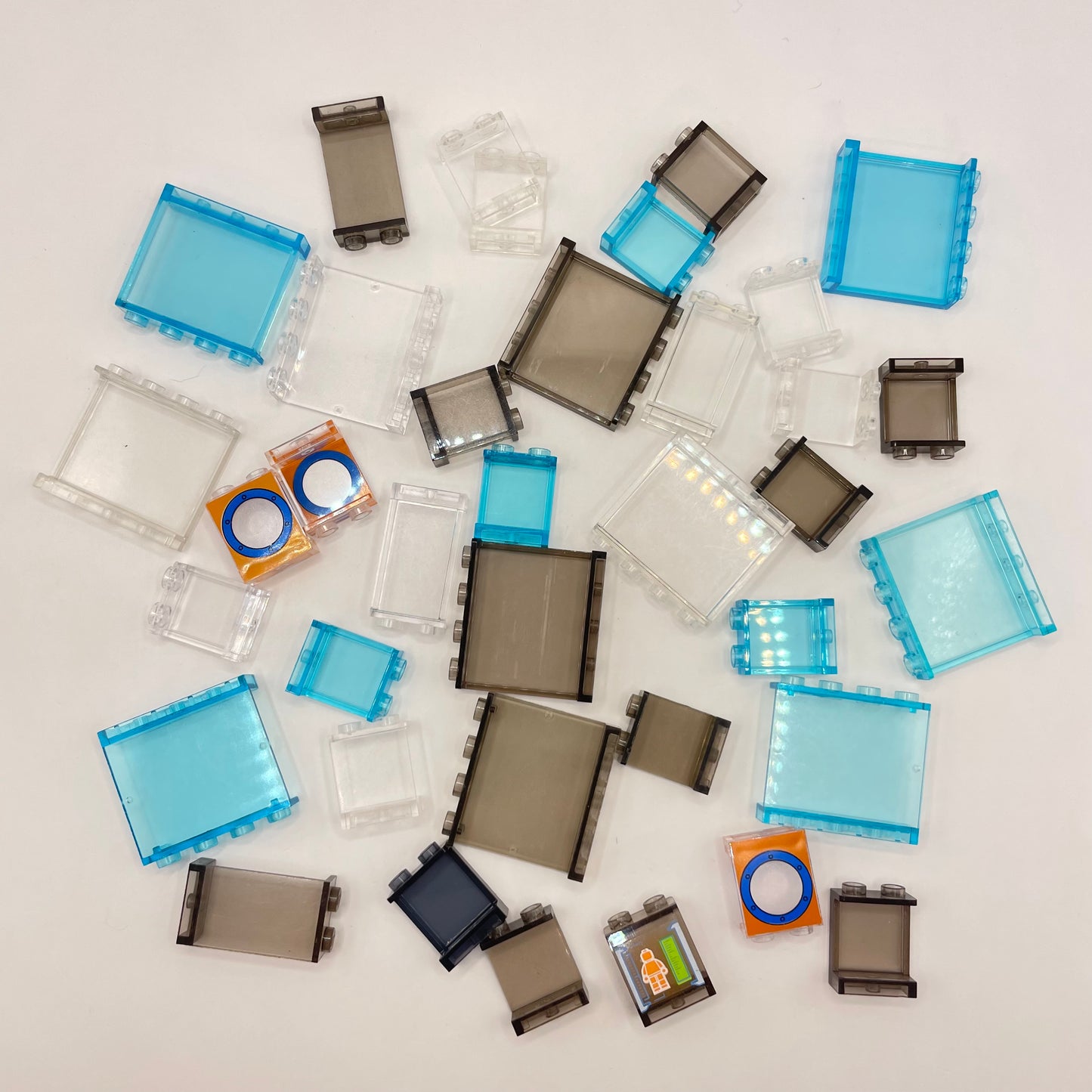 LEGO Small Panels, Transparent, Building, 35 Pieces