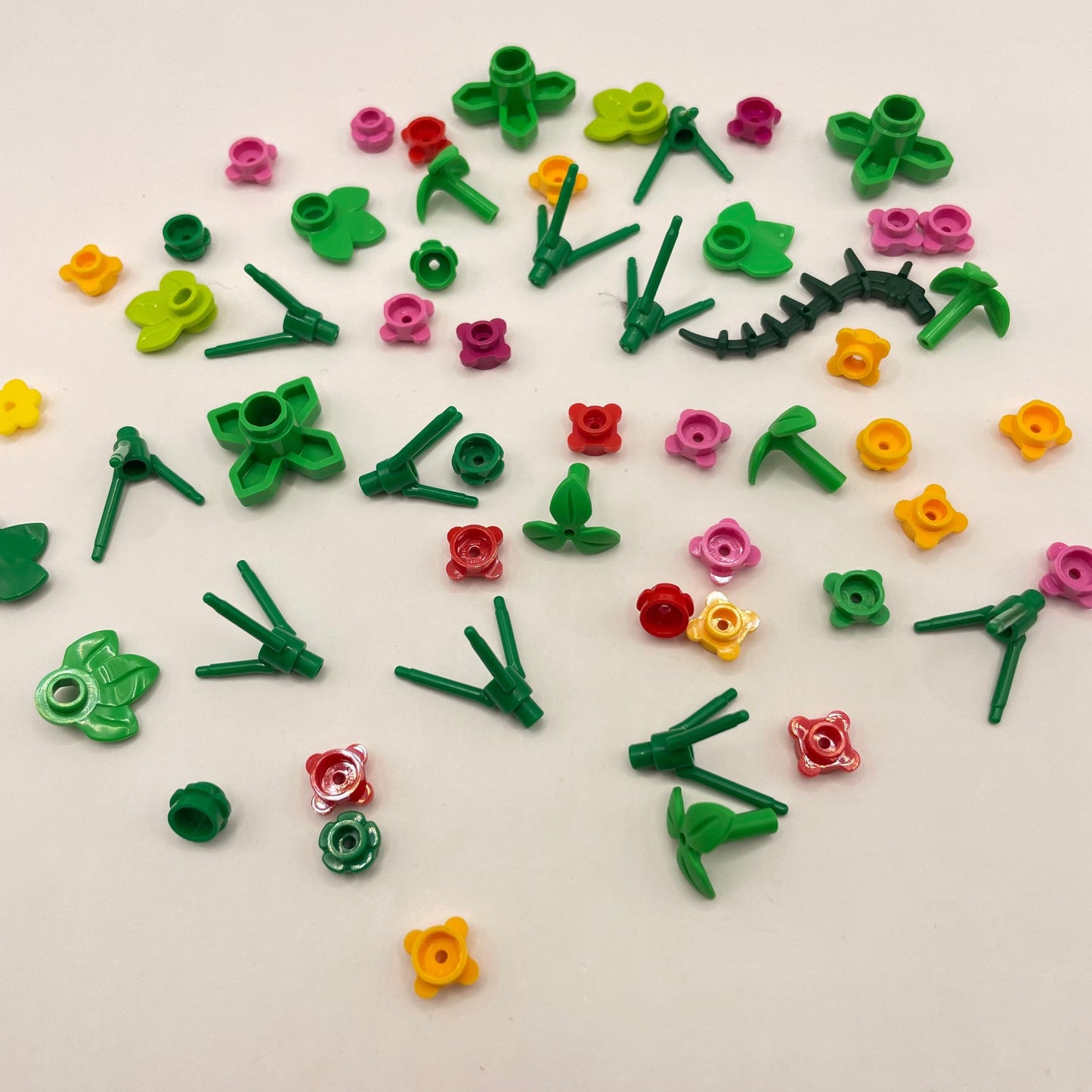 LEGO Small Plant Pack, Mixed Flowers, Stems, Leaves, 55 Pieces